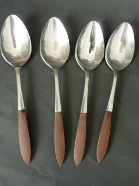 Vintage‎ EPIC Eco Forged Stainless Steel Utensil Set of 4 spoons